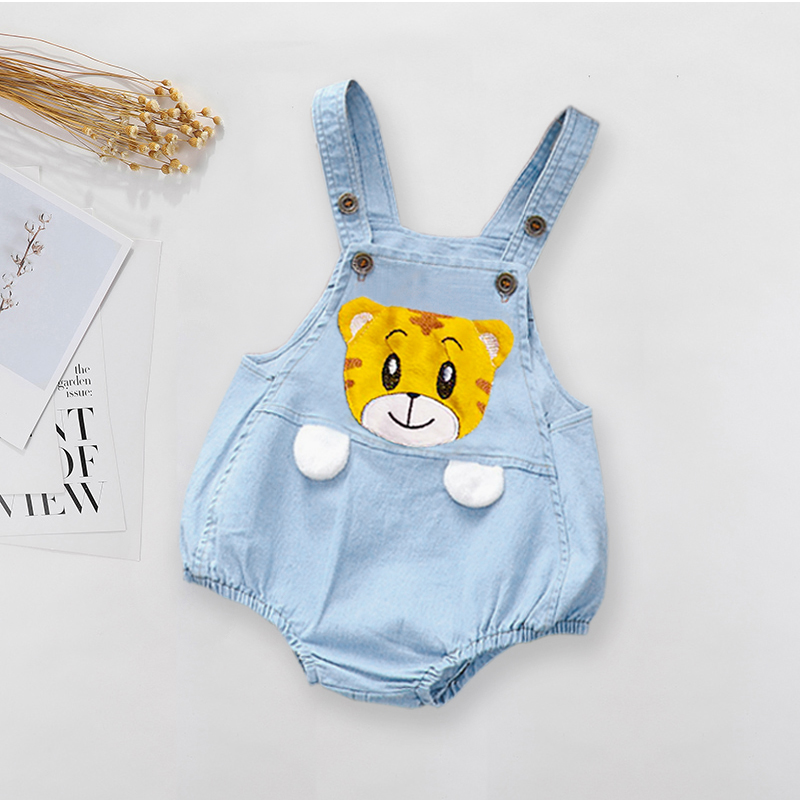 IENENS Summer Baby Boy Girl Bodysuit Overalls Jumpsuit Cartoon
