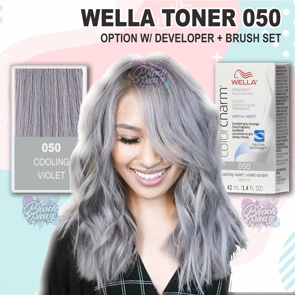 råb op Angreb Flagermus barko agad Wella 050 Cooling Violet Toner Additive for Grey Dark Grey Hair  - Permanent Color | Lazada PH