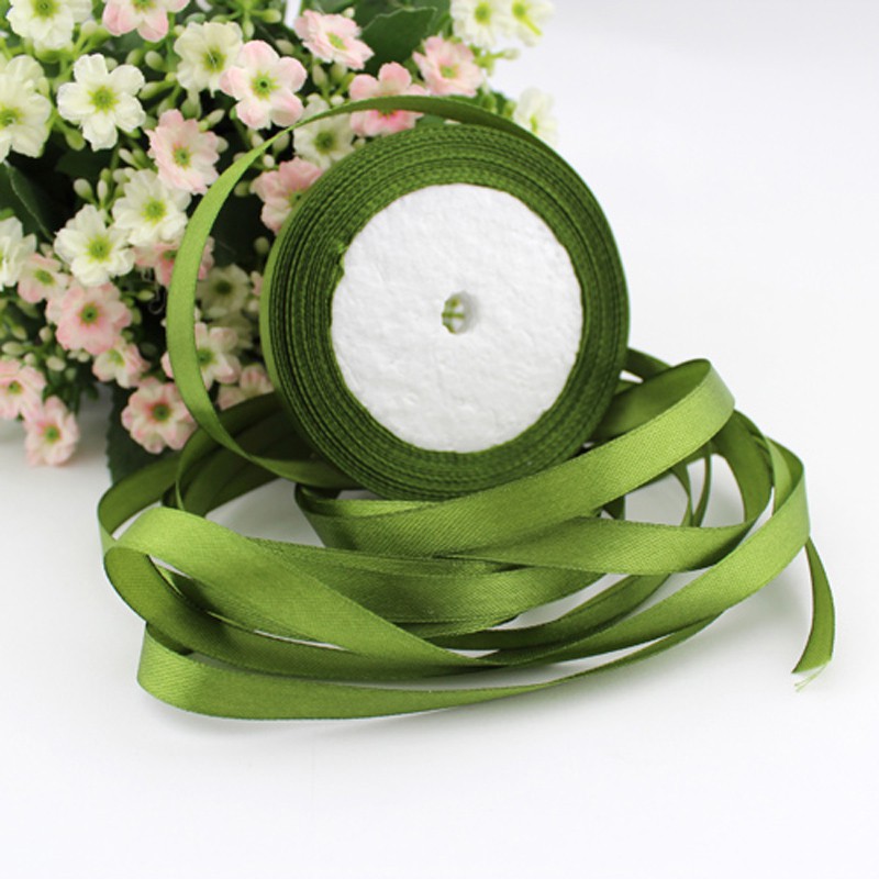 25yards/roll 10mm Single Face Satin Ribbon Webbing Decaration Gift Christmas Ribbon