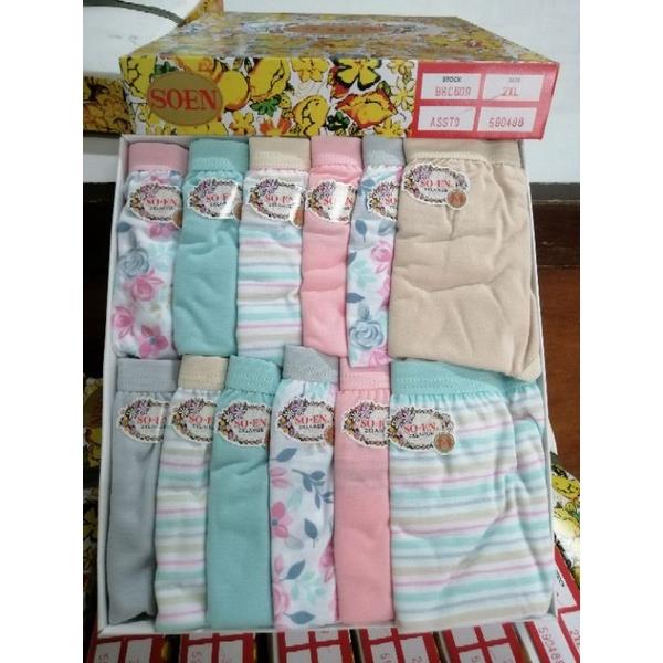 SOEN PANTY ORIGINAL FOR LADIES COD☑️12pcs 1box 6pcs 1pack