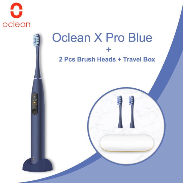 สำหรับผู้ใหญ่ Sonic Oclean XPRO แปรงสีฟัน Global Version 2-In-1แท่นชาร์จโทรศัพท์ IPX7สีหน้าจอสัมผัสแปรงสีฟัน Fast Charge