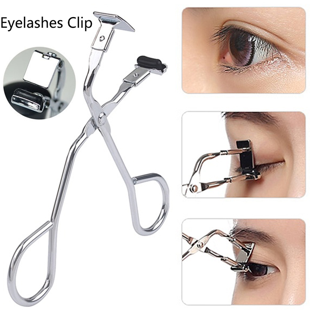 LECHANG แบบพกพา3D สเตอริโออุปกรณ์เสริมความงาม Eyelash Applicator Eyelashes แหนบสำหรับแต่งหน้าเครื่องมือที่ดัดขนตา Curling Clip