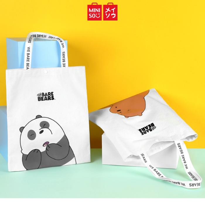 Miniso x We Bare Bears Shopping Bag Tote Bag