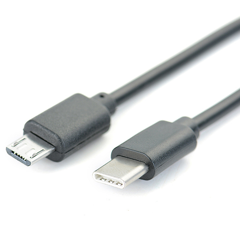 Ministar sạc đồng bộ đầu đực type c sang micro usb đầu đực bộ chuyển đổi dây cáp sạc otg usb-c
