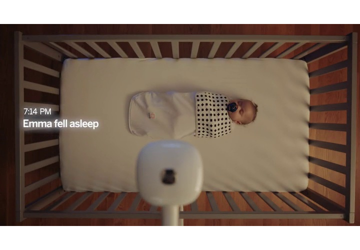 nanit plus smart baby monitor and wall mount