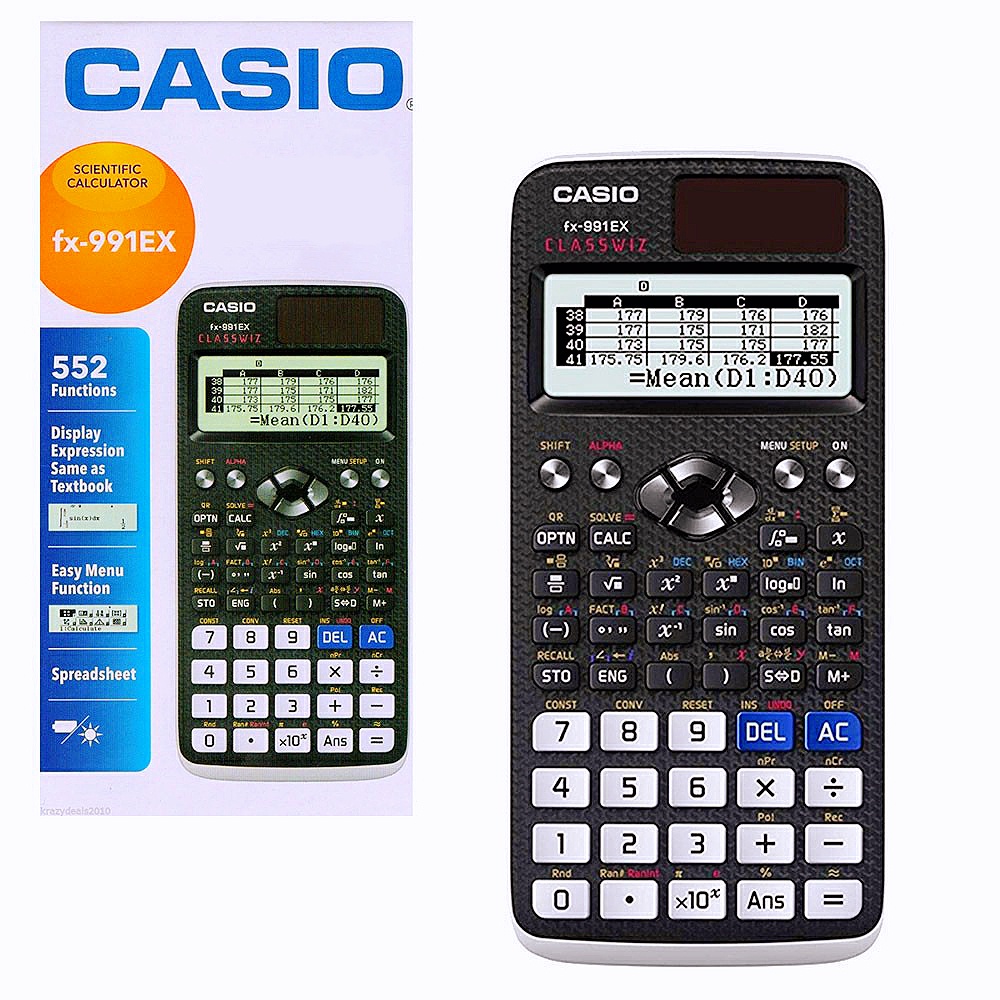Casio khoa học máy tính fx-991ex fx-991es cộng với fx-82ms máy tính phiên bản mới 240 chức năng 2nd phiên bản phù hợp cho sử dụng chuyên nghiệp của sinh viên chính hãng