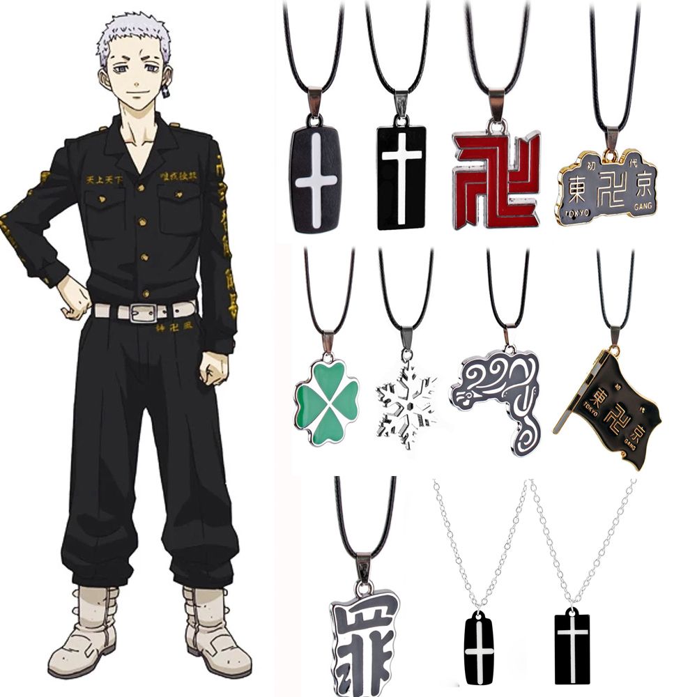 VBNFH Cá Tính Sáng Tạo Choker Hinata Tachibana Tuyệt Vời Nữ Chuỗi Xương Đòn Phong Cách Hàn Quốc Vòng Cổ Tokyo Revengers Vòng Cổ Nam Trang Sức Thời Trang phụ kiện cho nữ