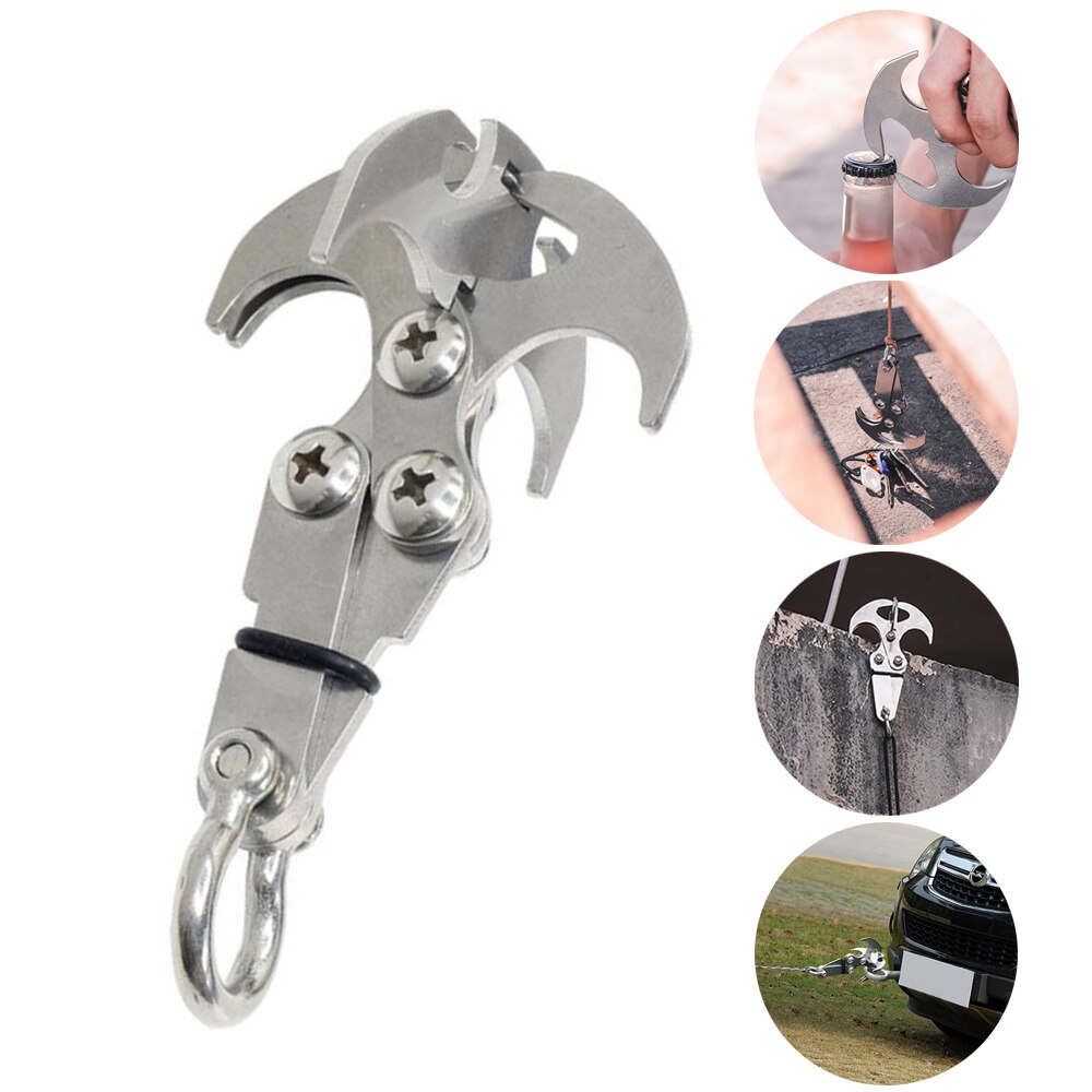 Folding Gravity Grab Hook Outdoor Rock Climbing Rescue Claw