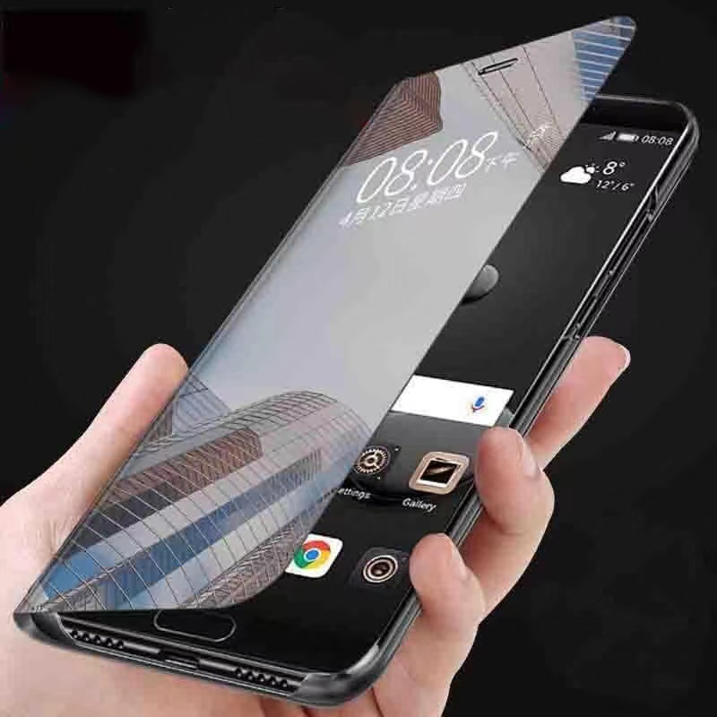 Ốp Điện Thoại Tráng Gương Cổ Điển Cho iPhone 14 13 12 11 Pro Max 8 7 6 Plus Ốp Đứng Lật Cho iPhone XR XS Max X SE 2020 12