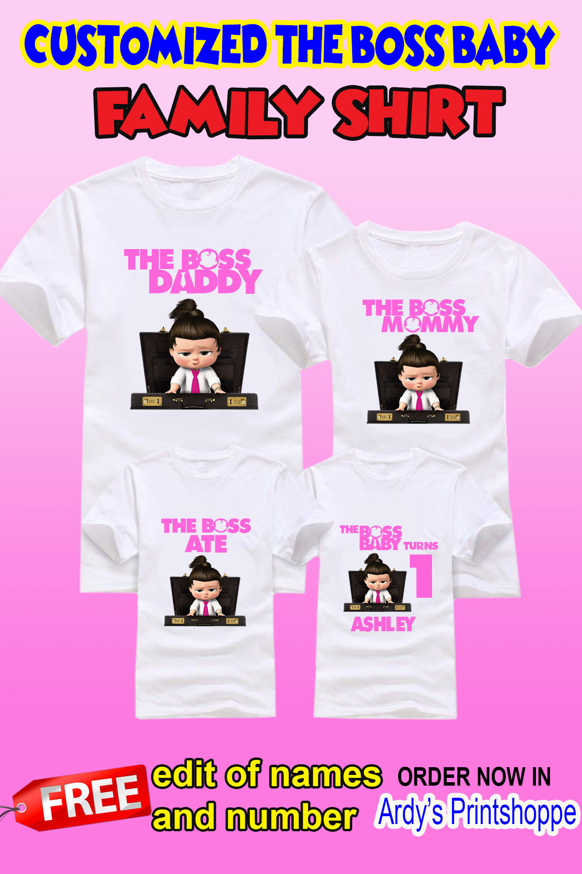 boss baby shirts for family