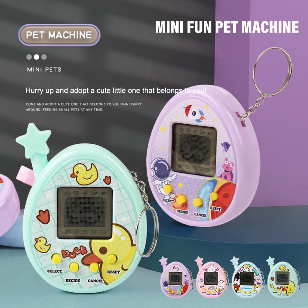Máy thú cưng điện tử mini giải nén giải trí máy trò tạo treo video đồ móc