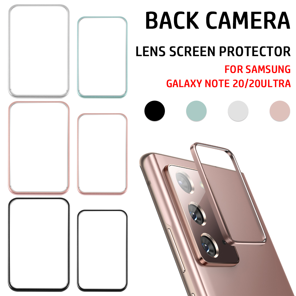 QYSAMD Anti-fingerprint Protection Bumper Scratch-proof Aluminum Alloy Ring Metal Camera Cover Lens Screen Protector Protective