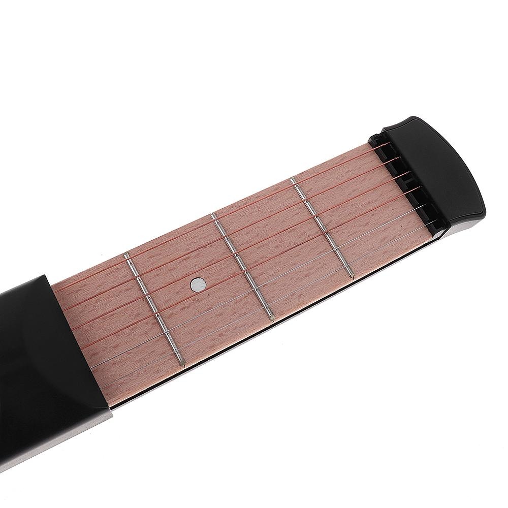 Portable Pocket Guitar Practice Strings Wooden Tool Gadget 4 Fret For Beginner Intl - Daftar Update Harga Terbaru Indonesia
