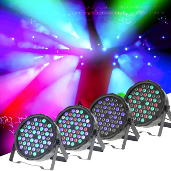 70W 54LED 7Channel RGBW Flat Wash PAR Light Stage Effect Lamp Support DMX-512 Sound Activated Strobe Dimmable For Xmas Party Disco DJ Bar Show - Intl June 2018 - 2 70W 54LED 7Channel RGBW Flat Wash PAR Light Stage Effect Lamp Support DMX-512 Sound Activated Strobe Dimmable for Xmas Party Disco DJ Bar Show - intl - 2