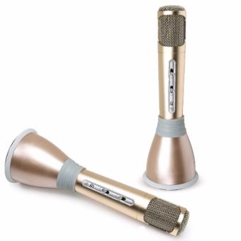 Adventurers Portable Handheld Bluetooth KTV Wireless KaraokeMicrophone Player For Mobile Devices Smartphone/IOS Set Of 2(Gold) April 2018 - 2 Adventurers Portable Handheld Bluetooth KTV Wireless KaraokeMicrophone Player for Mobile Devices Smartphone/IOS Set Of 2(Gold) - 2