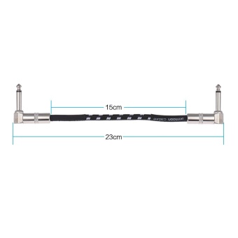 Ammoon 6-Pack Guitar Effect Pedal Instrument Patch Cable 15cm/ 0.5ft Long With 1/4 Inch 6.35mm Silver Right Angle Plug Black + White Woven Jacket ^ - Intl June 2018 - 5 ammoon 6-Pack Guitar Effect Pedal Instrument Patch Cable 15cm/ 0.5ft Long with 1/4 Inch 6.35mm Silver Right Angle Plug Black + White Woven Jacket ^ - intl - 5