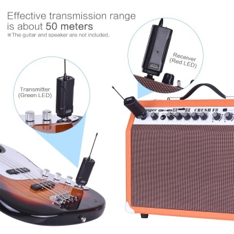 Ammoon Portable Wireless Audio Transmitter Receiver System For Electric Guitar Bass Electric Violin Musical Instrument - Intl May 2018 - 4 ammoon Portable Wireless Audio Transmitter Receiver System for Electric Guitar Bass Electric Violin Musical Instrument - intl - 4