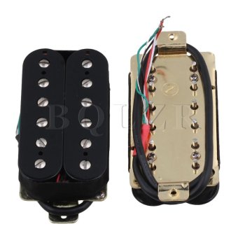 Humbucker Pickup Set With Silver Magnetic Column Set Of 2 Black -intl June 2018 - 3 Humbucker Pickup Set with Silver Magnetic Column Set of 2 Black -intl - 3