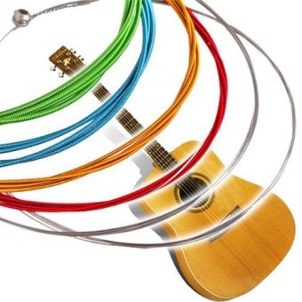 Kit New 6x Rainbow Colorful Strings For Acoustic Guitar June 2018 - 3 Kit New 6x Rainbow Colorful Strings for Acoustic Guitar - 3