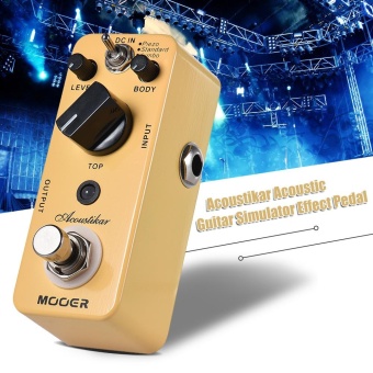 MOOER Acoustikar Acoustic Guitar Simulator Effect Pedal True Bypass With 3 Modes (Piezo/Standard/Jumbo) - Intl April 2018 - 2 MOOER Acoustikar Acoustic Guitar Simulator Effect Pedal True Bypass with 3 Modes (Piezo/Standard/Jumbo) - intl - 2