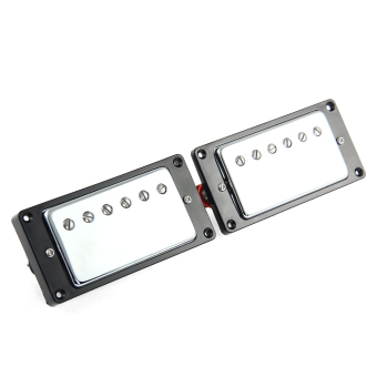 New 2pcs Humbucker Double Coil Pick-up LP Guitar Pickup ForReplacement Sliver Surface Black Box - Intl June 2018 - 2 New 2pcs Humbucker Double coil pick-up LP Guitar Pickup ForReplacement Sliver Surface Black Box - Intl - 2
