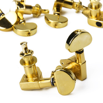 Three Pairs Sealed Guitar String Tuning Pegs Tuners Machine Heads 3L + 3R Gold June 2018 - 3 Three Pairs Sealed Guitar String Tuning Pegs Tuners Machine Heads 3L + 3R Gold - 3