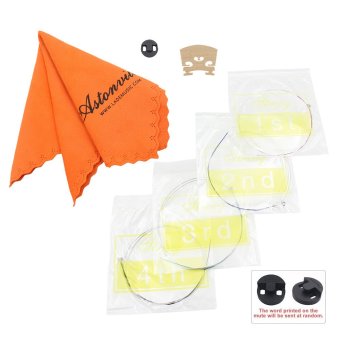 Violin 4 In 1 Set Of Strings/Rubber Mute/Maple 4/4 Bridge/CleaningCloth Accessories Parts Replace Tool June 2018 - 4 Violin 4 in 1 Set of Strings/Rubber Mute/Maple 4/4 Bridge/CleaningCloth Accessories Parts Replace Tool - 4