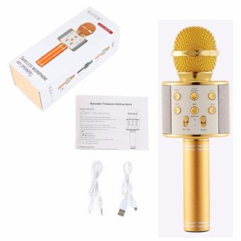 WS-858 NEW Karaoke Microphone And Wireless Bluetooth Hi-Fi Speaker (Gold) June 2018 - 3 WS-858 NEW Karaoke Microphone and Wireless Bluetooth Hi-Fi Speaker (Gold) - 3