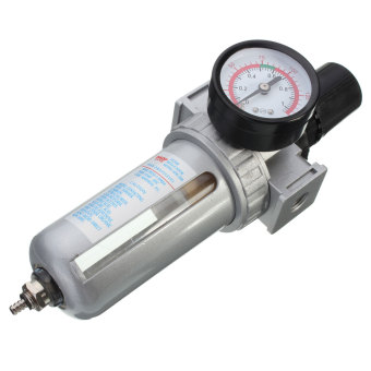 1/4'' BSP Air Filter Separator W/ Regulator Gauge Water Trap For Air Compressor June 2018 - 5 1/4'' BSP Air Filter Separator w/ Regulator Gauge Water Trap For Air Compressor - 5