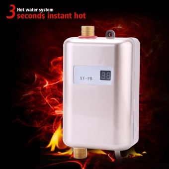 220V 3400W Mini Instant Hot Water Heater Bathroom Kitchen Electric Tankless Machine- Golden - Intl April 2018 - 2 220V 3400W Mini Instant Hot Water Heater Bathroom Kitchen Electric Tankless Machine- Golden - intl - 2