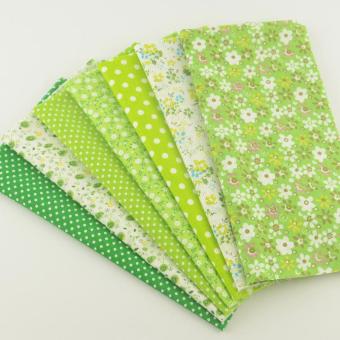 7pcs/set 50cmx50cm Green Cotton Fabric Fat Quarter Bundle Floral Craft Tilda Fabric For Sewing Telas - Intl June 2018 - 2 7pcs/set 50cmx50cm Green Cotton Fabric Fat Quarter Bundle Floral Craft Tilda Fabric for Sewing Telas - intl - 2