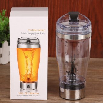 Electric Protein Shaker Blender My Water Bottle Automatic MovementVortex Tornado 450ml Bpa Free Detachable Smart Mixer Cup June 2018 - 2 Electric Protein Shaker Blender My Water Bottle Automatic MovementVortex Tornado 450ml Bpa Free Detachable Smart Mixer Cup - 2