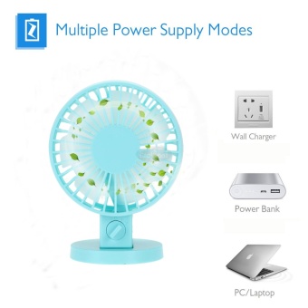 EsoGoal USB Desk Mini Fan, Quiet Table Fan 2 Speed Modes Dual Blades For Home Room Office Table,Blue - Intl June 2018 - 3 EsoGoal USB Desk Mini Fan, Quiet Table Fan 2 Speed Modes Dual Blades for Home Room Office Table,Blue - intl - 3