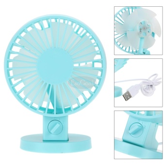 EsoGoal USB Desk Mini Fan, Quiet Table Fan 2 Speed Modes Dual Blades For Home Room Office Table,Blue - Intl June 2018 - 5 EsoGoal USB Desk Mini Fan, Quiet Table Fan 2 Speed Modes Dual Blades for Home Room Office Table,Blue - intl - 5
