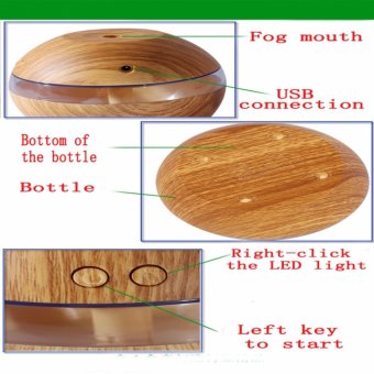 Hanyu Ultrasonic Aroma Oil Diffuser Air Humidifier Purifier AirCleaner(Dark Wood Color) - Intl June 2018 - 5 Hanyu Ultrasonic Aroma Oil Diffuser Air Humidifier Purifier AirCleaner(Dark wood color) - intl - 5