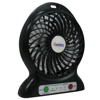 Iwata CM16RHF-03 Portable Rechargeable Fan With USB Power Bank Function (Black) June 2018 - 2 Iwata CM16RHF-03 Portable Rechargeable Fan with USB Power Bank Function (Black) - 2