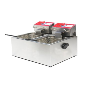Jinbang Jb-zl8l-2 16l Two Tanks Two Baskets Thick Stainless SteelRed Panel Electric Deep Fryer (Silver) - Intl June 2018 - 2 Jinbang Jb-zl8l-2 16l Two Tanks Two Baskets Thick Stainless SteelRed Panel Electric Deep Fryer (Silver) - Intl - 2