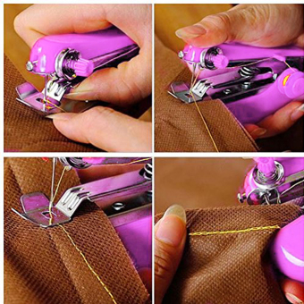 Portable Hand-Held Sewing Machine Mini Clothes Fabric PortablePocket June 2018 - 2 Portable Hand-Held Sewing Machine Mini Clothes Fabric PortablePocket - 2