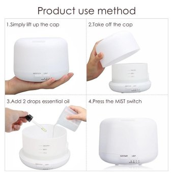Remote Control 300ML Ultrasonic Air Aroma Humidifier With 7 Color Lights Electric Aromatherapy Essential Oil Aroma Diffuser - Intl April 2018 - 3 Remote Control 300ML Ultrasonic Air Aroma Humidifier with 7 Color Lights Electric Aromatherapy Essential Oil Aroma Diffuser - intl - 3