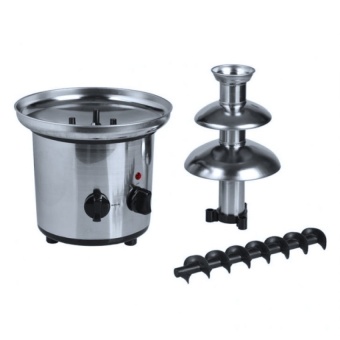 Zover 15 Inches 3 Layer Electric Chocolate Fountain Medium MeltingMachine Set Fondue (Silver) June 2018 - 2 Zover 15 Inches 3 Layer Electric Chocolate Fountain Medium MeltingMachine Set Fondue (Silver) - 2