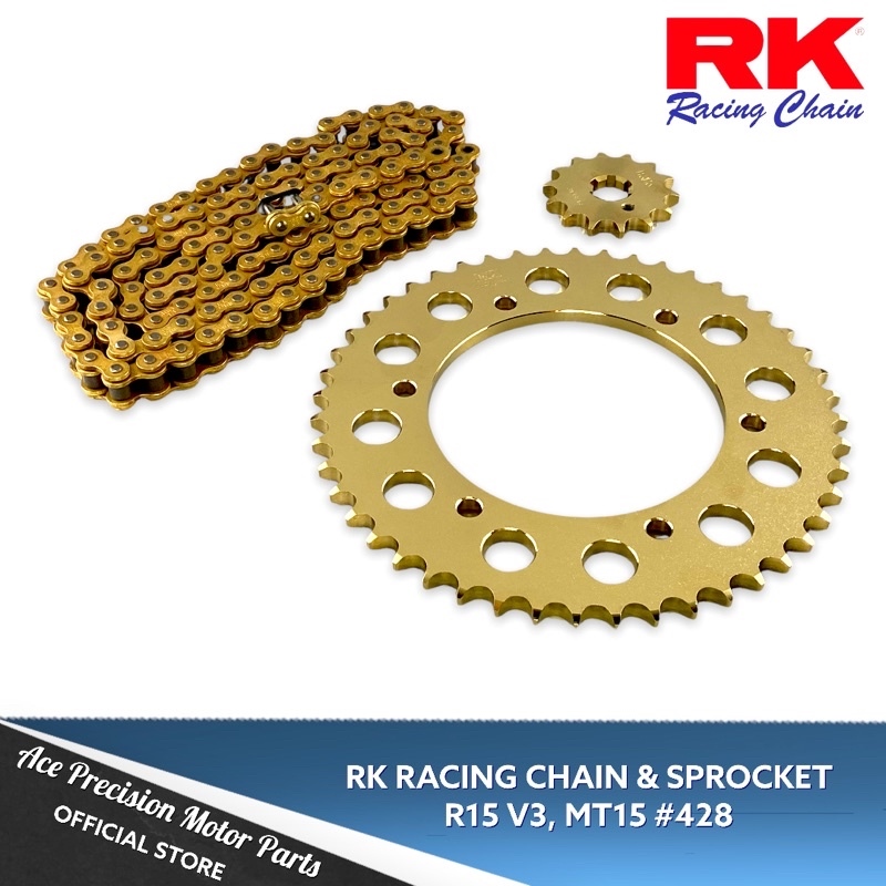 Yamaha R15 V3 V4 Rolon Brass Chain Sprocket Kit LRL Motors atelier