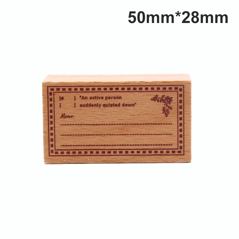 PINGZ Card Making Stamp Wood Mounted Rubber Stamps for DIY Crafts Scrapbooking Planner