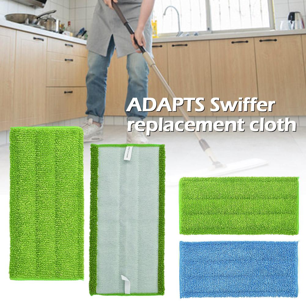 Wet/dry Chiffon Microfibre Floor Mop Pads Replacement Cloth Mop Machine Washable For Flat N9R0