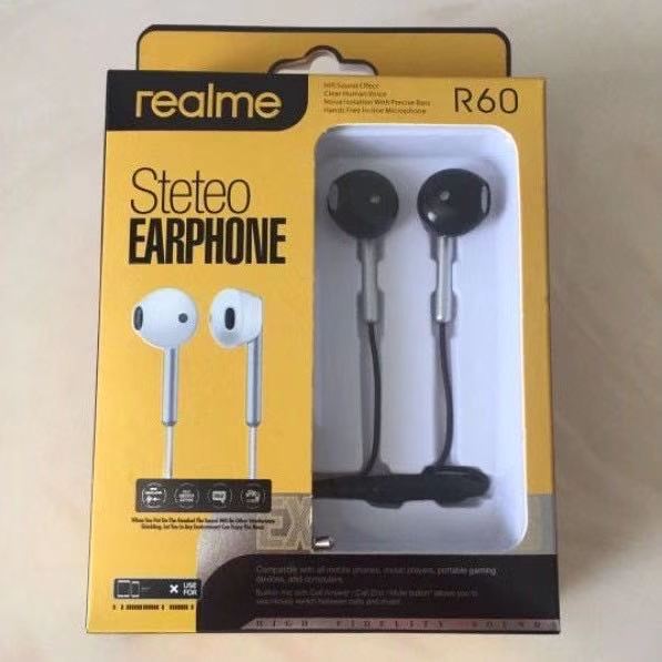 Realme stereo earphones discount r60