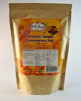 3 X Turmeric, Ginger And Lemongrass Tea 500 Gms Pouch June 2018 - 2 3 x Turmeric, Ginger and Lemongrass Tea 500 gms Pouch - 2