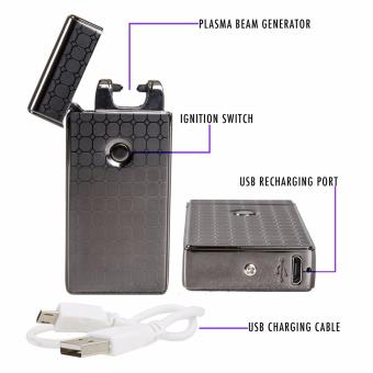 Electronic Rechargeable Windproof Arc Lighter Classic (Gold) June 2018 - 3 Electronic Rechargeable Windproof Arc Lighter Classic (Gold) - 3