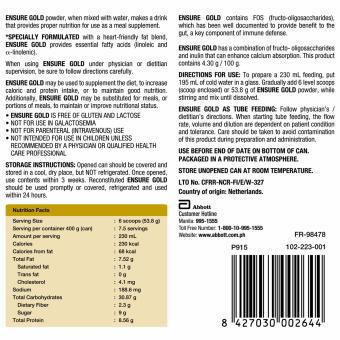Ensure Gold Chocolate 400g (Bundle Of 2) June 2018 - 3 Ensure Gold Chocolate 400g (Bundle of 2) - 3