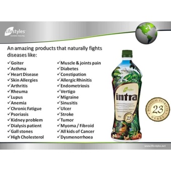 Lifestyles Intra 23 Herbal Juice (2 Bottles) With Free Flush Out Colon Cleanse 1 Sachet April 2018 - 4 Lifestyles Intra 23 Herbal Juice (2 Bottles) with Free Flush Out Colon Cleanse 1 Sachet - 4