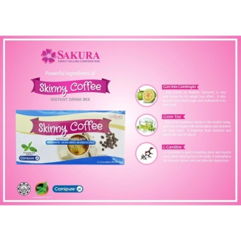 (Pack Of 6) Fat Blocker Sakura Skinny Coffee W/ L-Carnitine,Garcinia Cambogia & Green Tea Extract 15g April 2018 - 3 (Pack of 6) Fat Blocker Sakura Skinny Coffee w/ L-Carnitine,Garcinia Cambogia & Green Tea Extract 15g - 3
