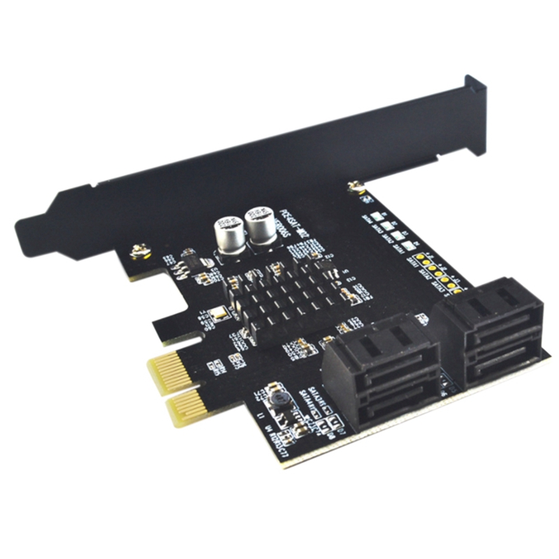 SATA PCI-E4 Ports Expansion Card Sata Controller Card PCI to SATA 3.0